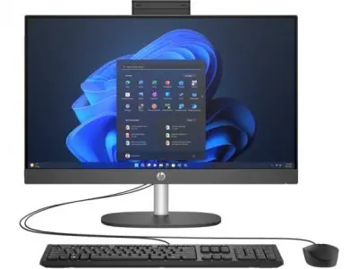Computadora de escritorio All in One HP 240 G10 23.8 pulgadas (9P4K1LA#ABM) Procesador Intel i5-1335U, Disco Duro de 512 GB, Memoria 8 GB de RAM, Win 11 P