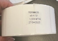 Etiquetas TD 49x32 mm, Caja con 24 mil Blanca, Centro 1"